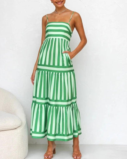 VIERA - Candy Stripe Maxi Dress