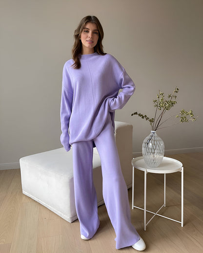 Loose Casual Sweater & Soft Pant 2 Piece Lounge Set