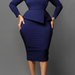 Elegant Frill Trim Bodycon Dress