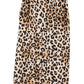 SATIN LEOPARD TIE SKIRT