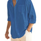 Cotton Linen Beach Button Down Shirt with Pocket (US Only)