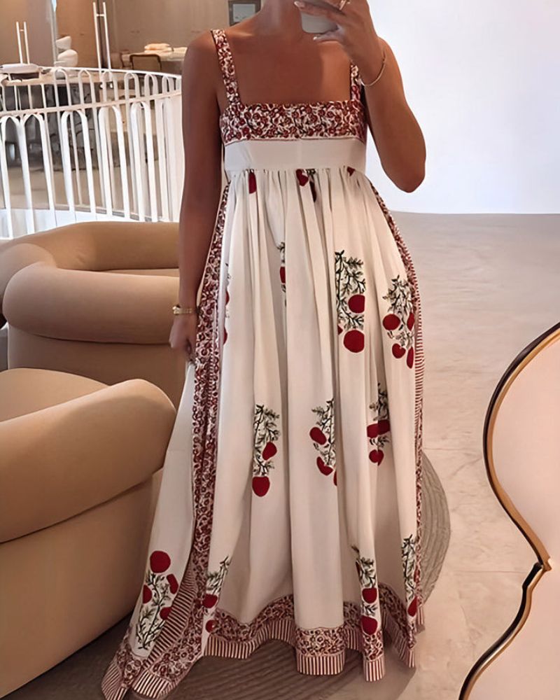 TULUM - FLORAL SWING MAXI DRESS