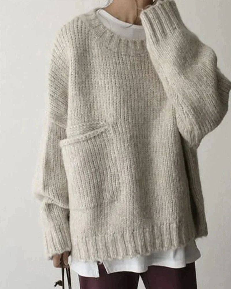 MAEVE - Oversized sweater with pocket front