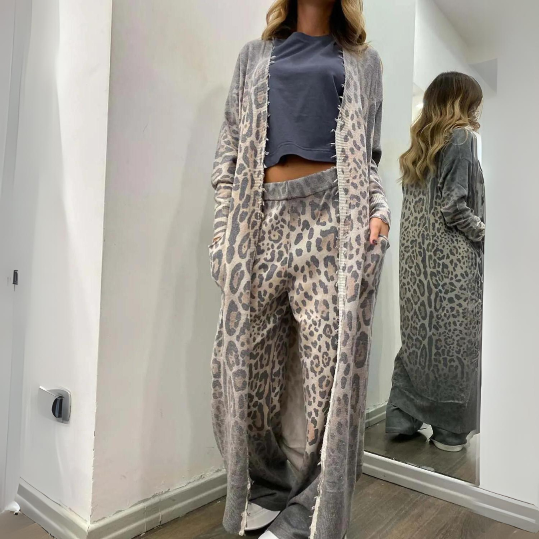 Leah - Leopard Lounge Set