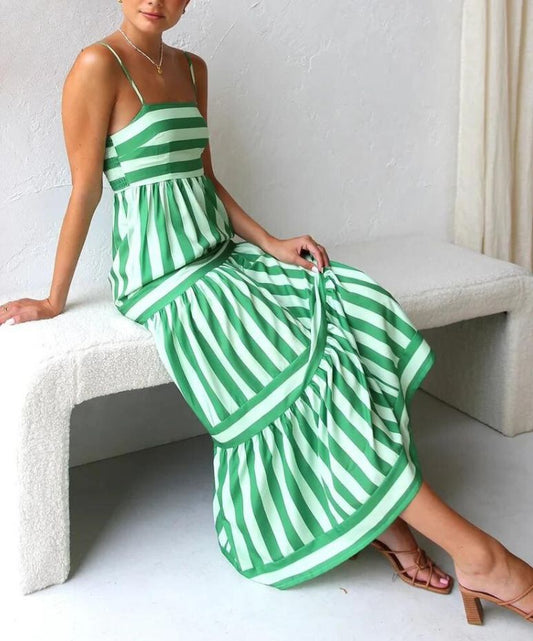 Loraine | Stripped Maxi Dress