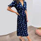 Dress With Polka Dots and Deep V-neckline