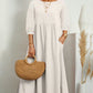 Anna - Lantern Sleeve Midi Dress