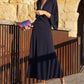 ZERLLE - LONG SLEEVE PLAIN MAXI DRESS