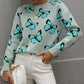 Butterfly Pattern Casual Sweater