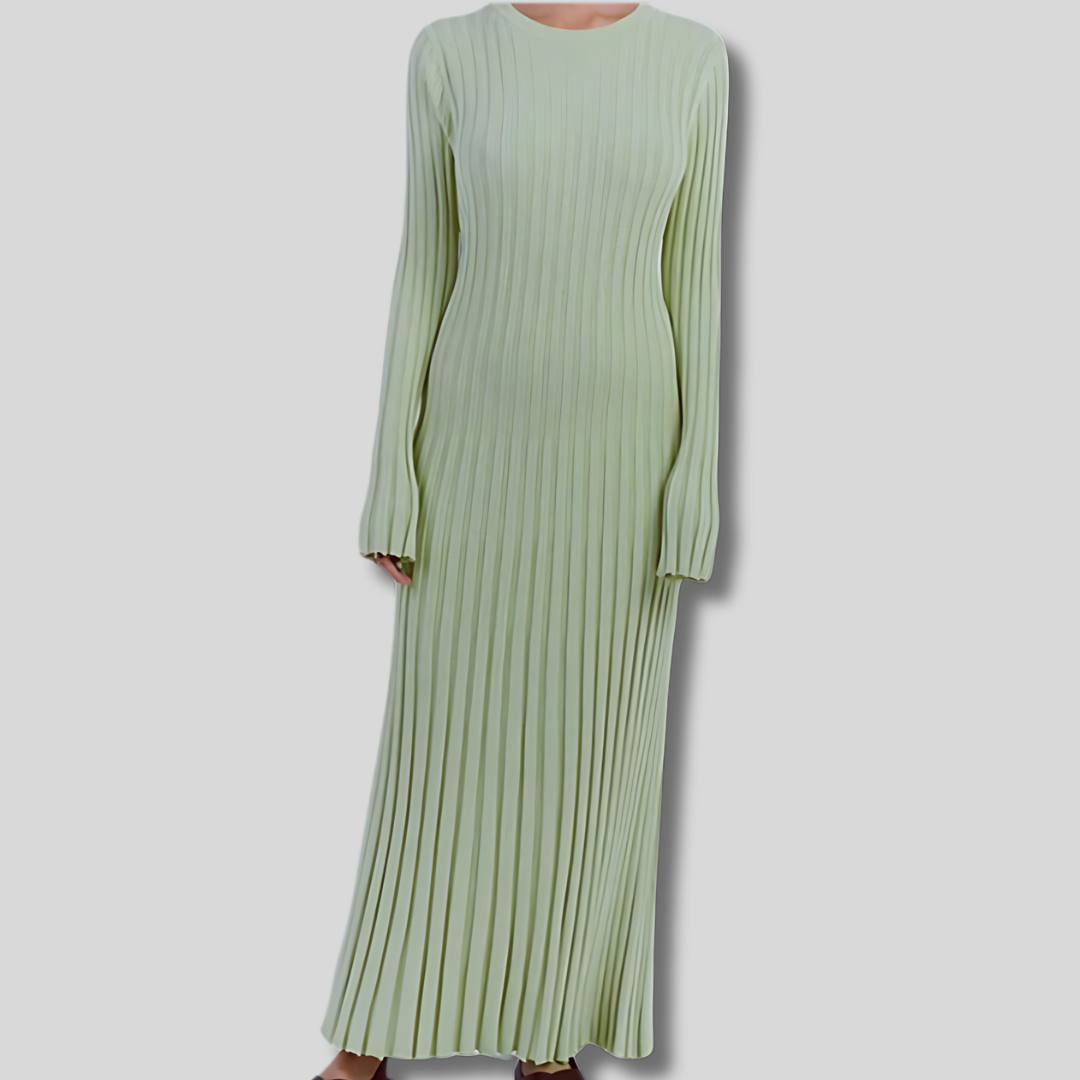 Estelle - Elegant Ribbed Maxi Dress