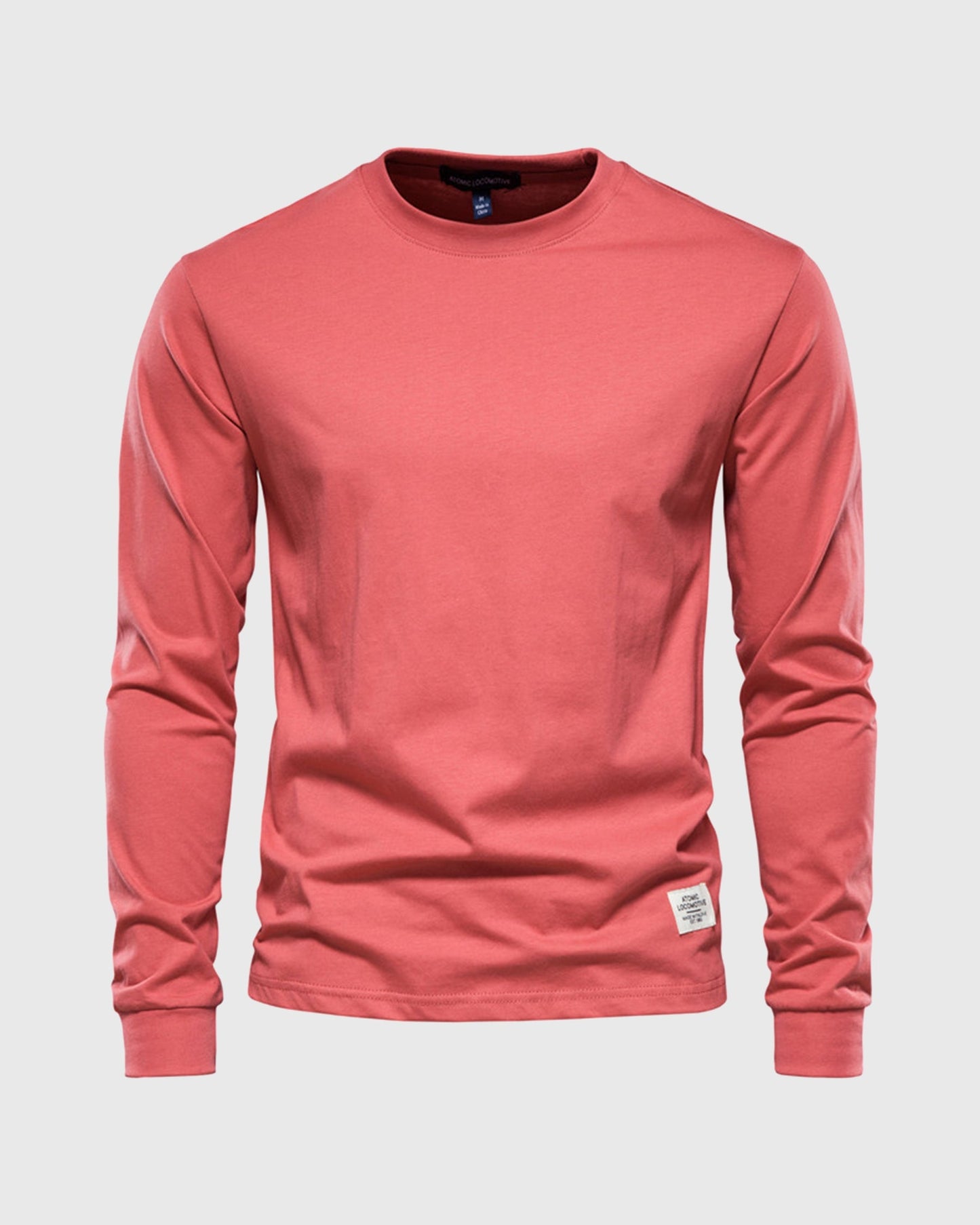 Crew neck Long Sleeve Cotton T-Shirt