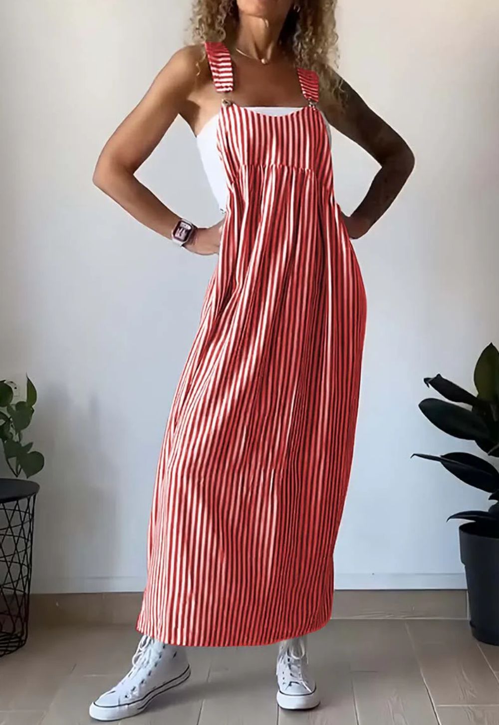 Cora | Striped Jumpsuit Dress