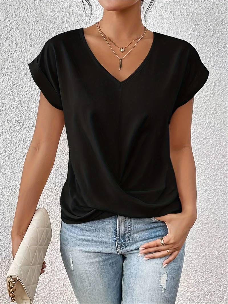 Zara | Casual T-shirt with short sleeves for women