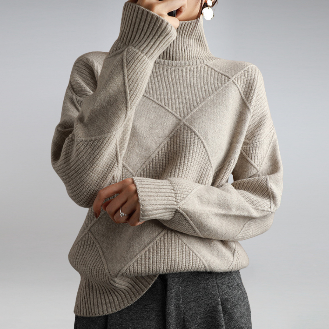 ROXANDA CASHMERE TURTLENECK SWEATER