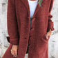 Isa | Casual long coat with lapels