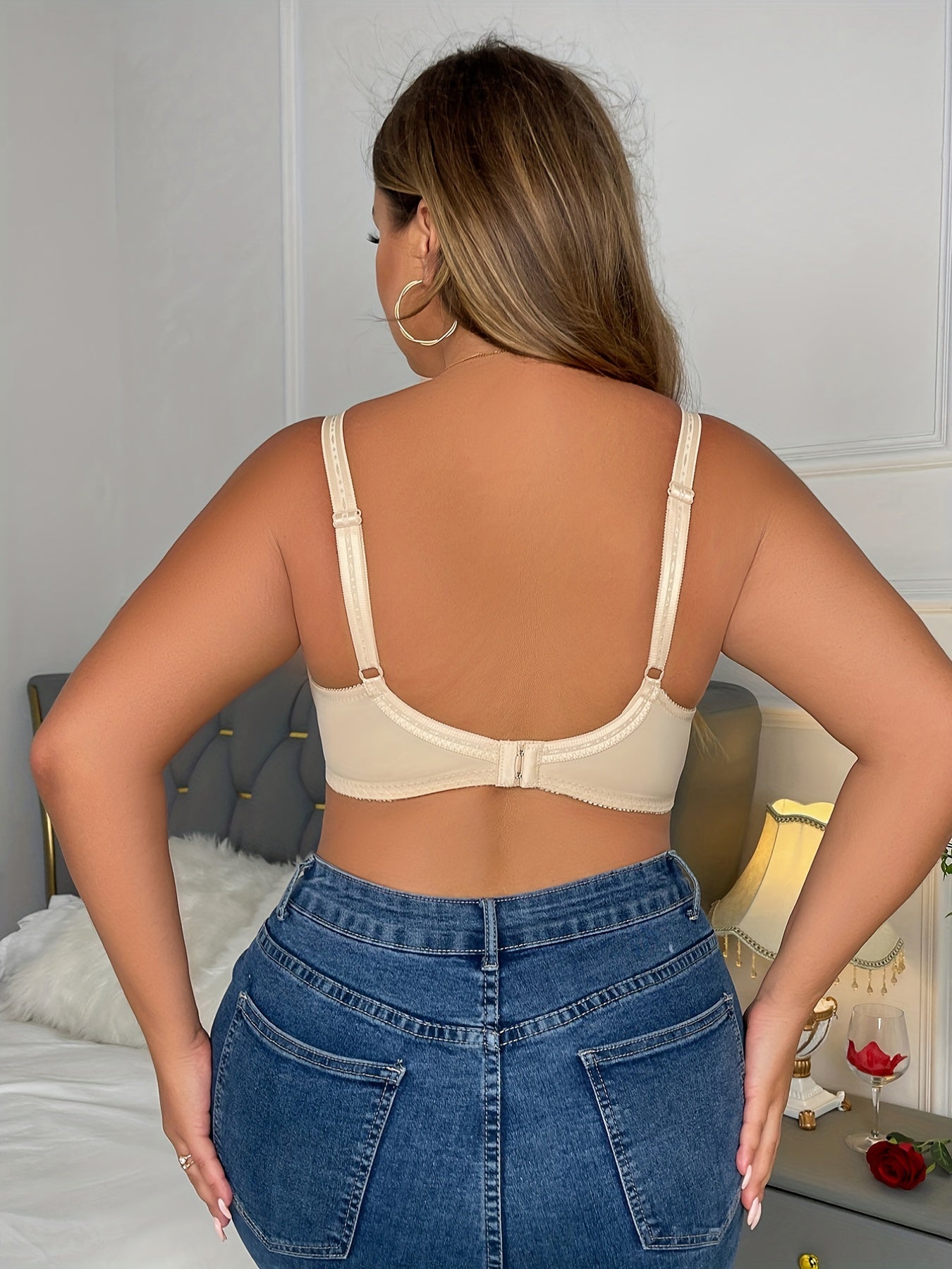 Camille | Comfort bra with lace edge Plus Size