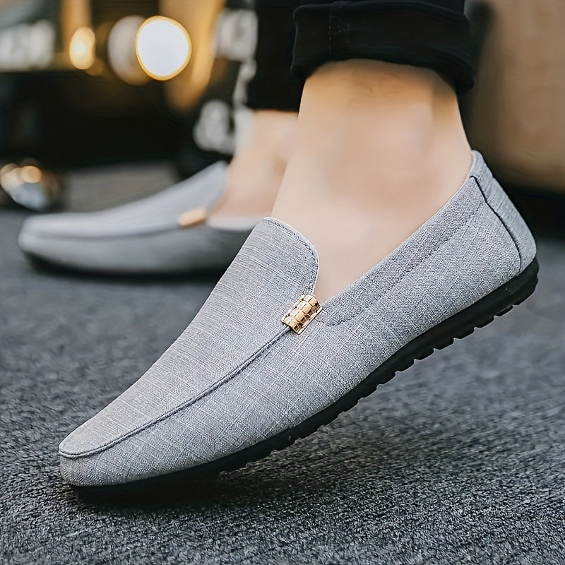 Lorenzo | Casual plain canvas loafers