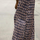 SOIRA - Elegant Oval Print Maxi Dress