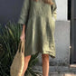 SAURI - Casual cotton and linen dress