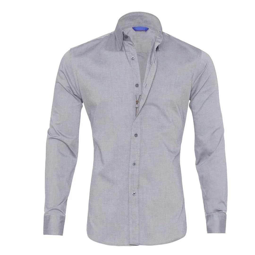 Vince Oxford Shirt with Zipper