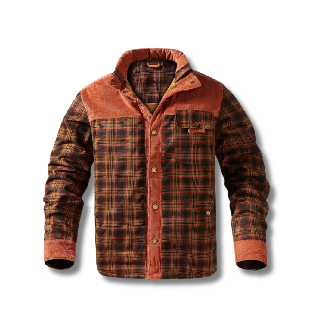 Lorenzo - Retro Plaid Fleece Coat