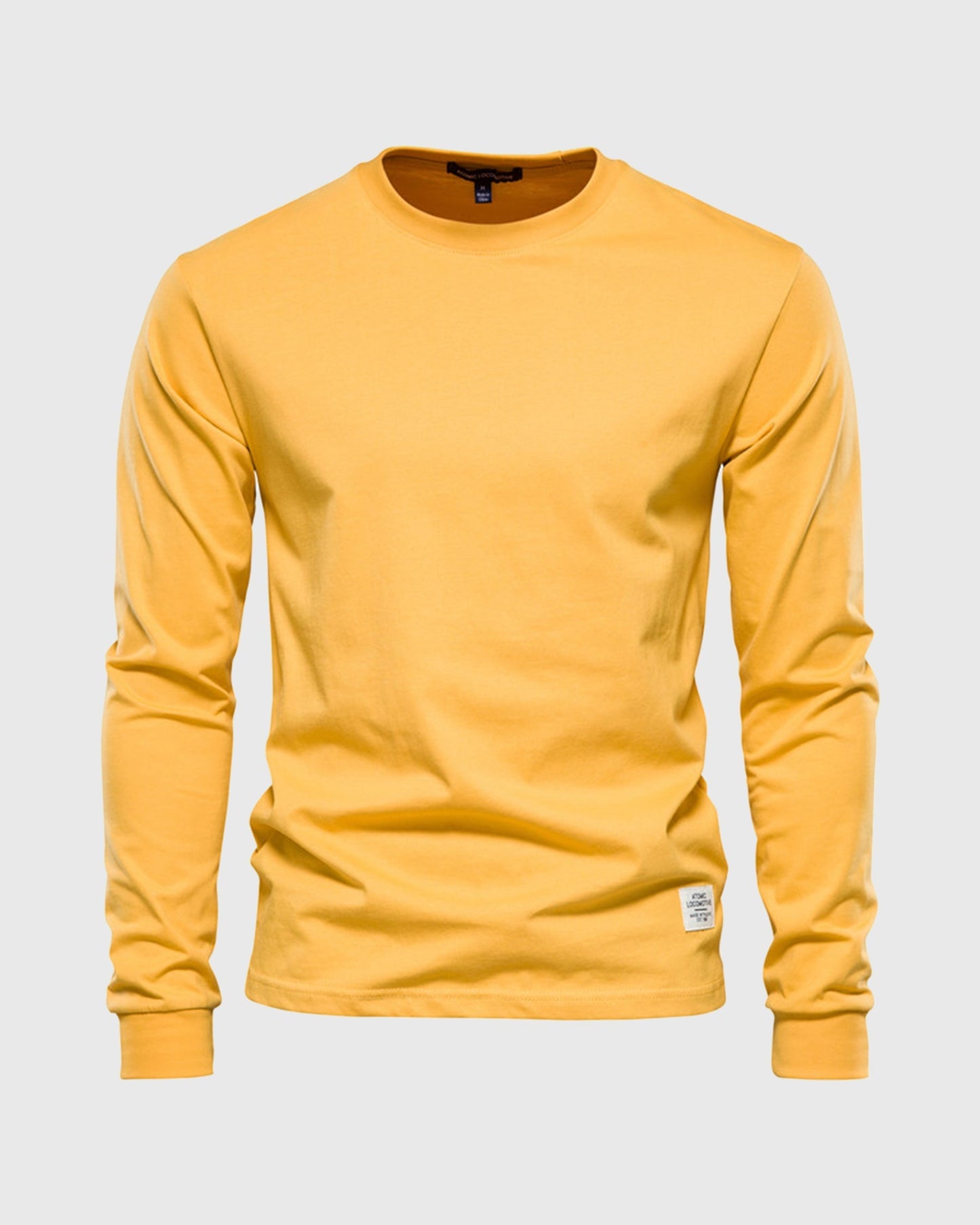 Crew neck Long Sleeve Cotton T-Shirt