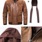 Urban Drift Leather Hooded Jacket