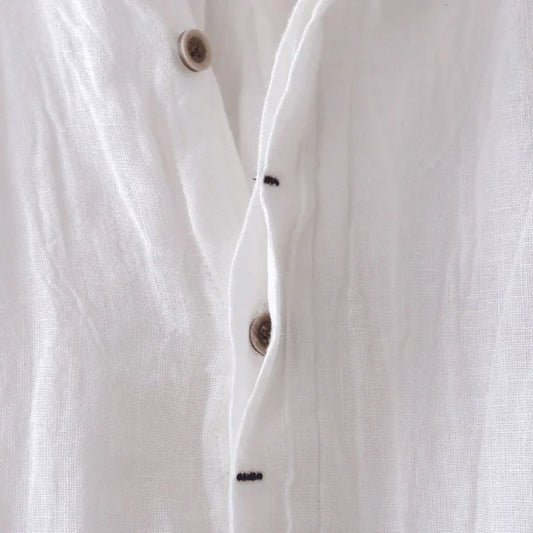 Vincent | Aesthetic Linen Polo Shirt