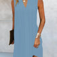 Sleeveless V Neck Casual Dress