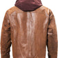 Urban Drift Leather Hooded Jacket