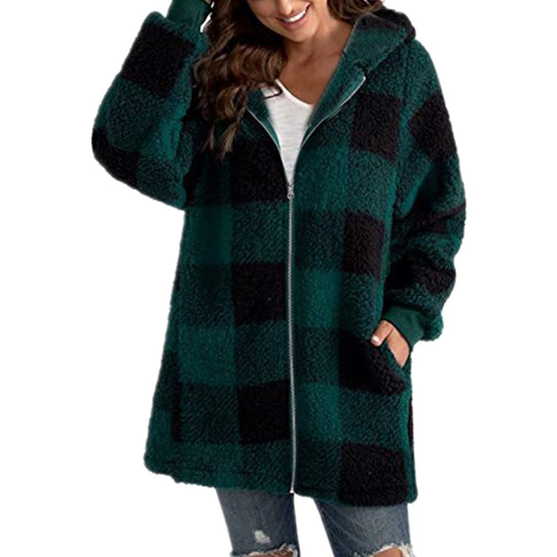 Casual Plaid Coat