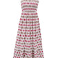 PAULINA SMOCKED SQUARE NECK DRESS