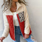 Patchwork Warm Plush Coat