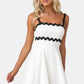 MELLY ZIG ZAG TRIM MINI DRESS