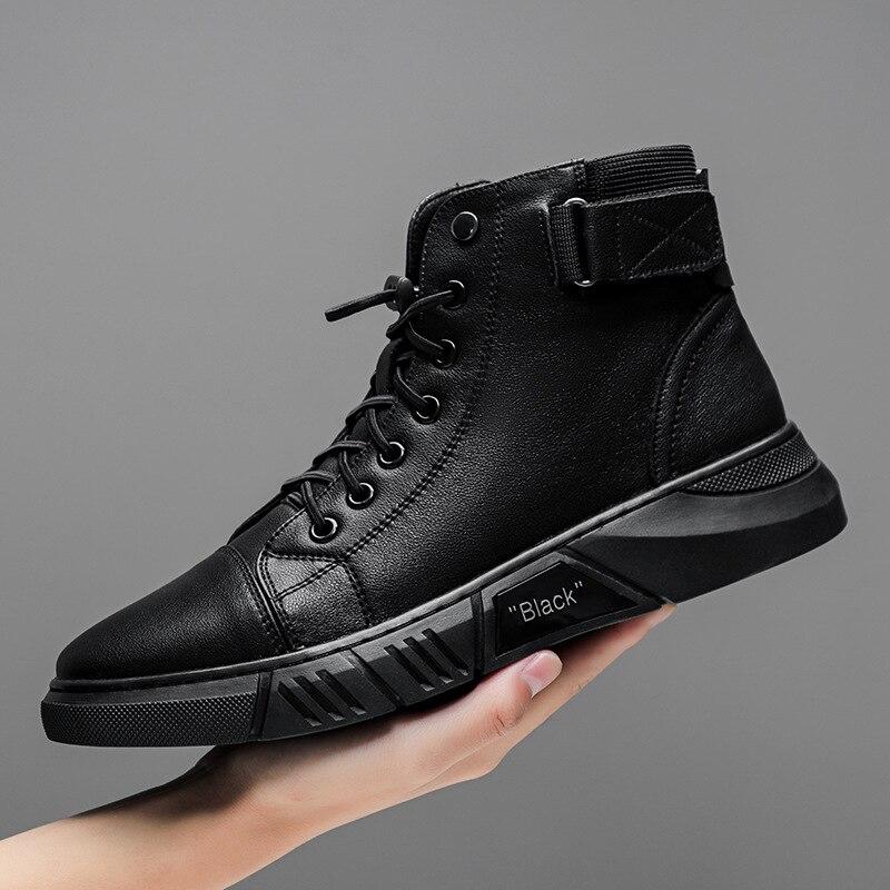 Men's Casual Versatile Genuine Leather Ankle Boots