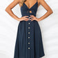 ZAHARAH CUTOUT SWEETHEART CAMI DRESS