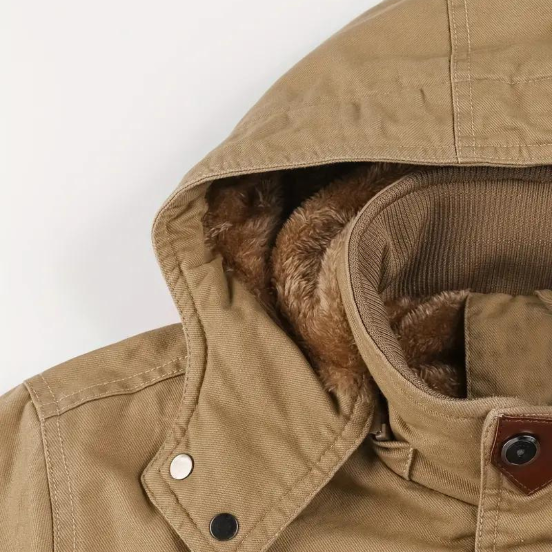 Talon - Warm Fleece Hooded Cargo Jacket