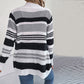 Casual Striped Knitted Cardigan