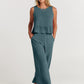 VALERINA - Casual Linen 2 Piece Top and Pants Set