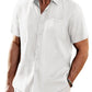 Casual Unique Collar Cotton Linen Shirt (US Only)