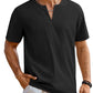 Casual Linen Style Henley Shirt (US Only)