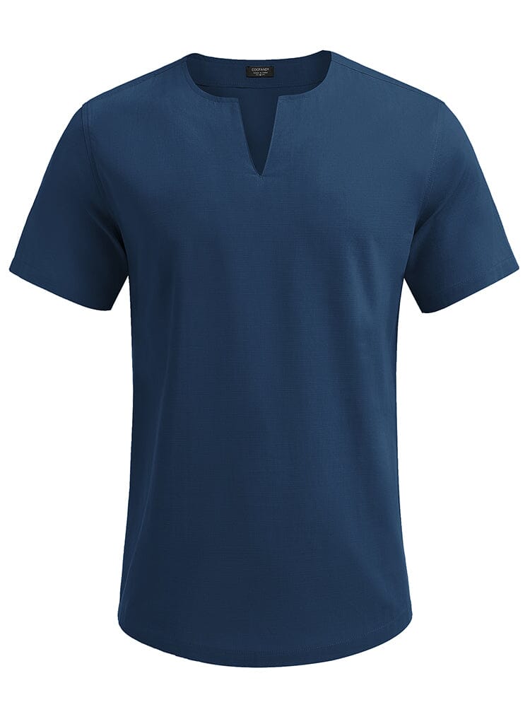 Casual Linen Style Henley Shirt (US Only)