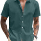 Casual Linen Blend Button Down Shirt (US Only)