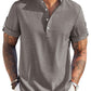 Summer Essential Leinen-Henley-Hemd (nur USA)