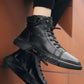 Javon | Black Leather Boots