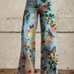 Joanna - Floral Bootcut Trousers