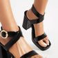 Alison Hayes™ High Block Heel Sandals