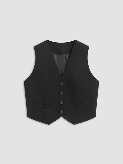 Leisure Button Up Vest