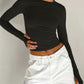 Lea - Utility Long Sleeve Crop Top