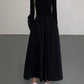 Leisure Pockets Long Sleeve Long Dress